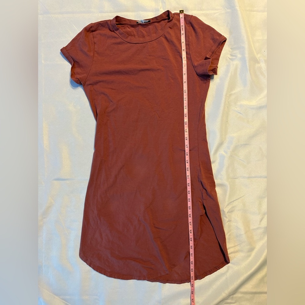 Fashionova T-shirt Dress With Side Slit - SZ S - Picture 5 of 7